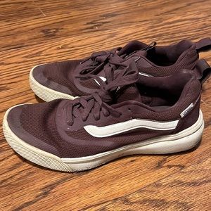 Burgundy vans ultra range women’s 8.5